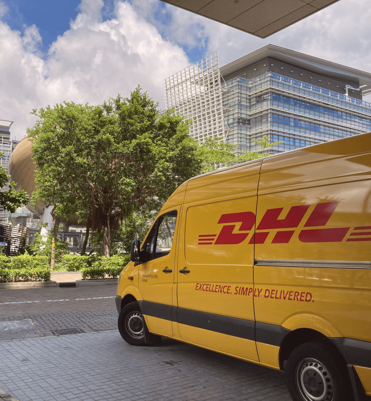 DHL international shipping support