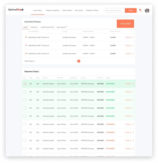Shipment Tracking